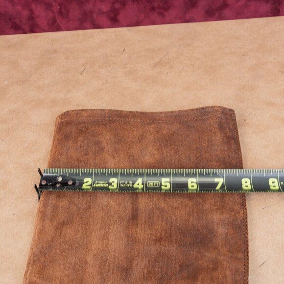 Born Borman Womens Distress Brown Leather Back Zipper Fashion OTK Boots sz 7 - Picture 7 of 10